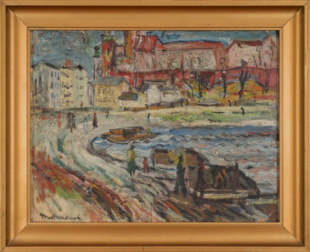 MATUSZCZAK Edward Zakole Wisły - widok na Wawel