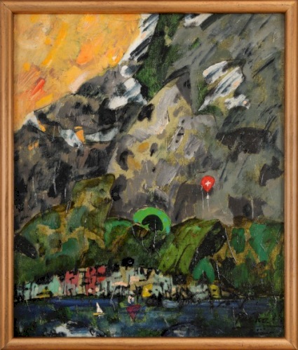 PAŁKA Witold Pejzaż szwajcarski (2000)