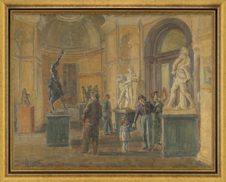 SANOJCA Leszek W Muzeum Narodowym w Krakowie - wnętrze Sukiennic