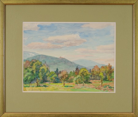 ŻURAWSKI Stanisław Pejzaż ze wzgórzami